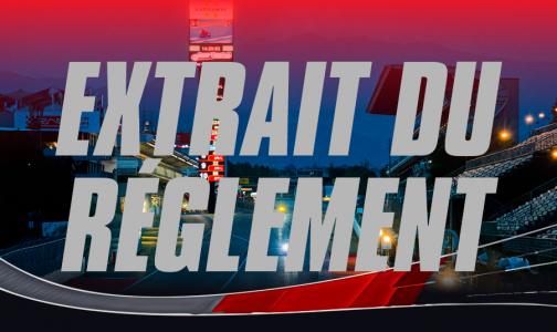 EXTRAIT DU RÉGLEMENT